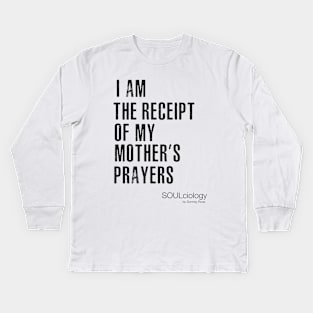 Prayer Receipt Kids Long Sleeve T-Shirt